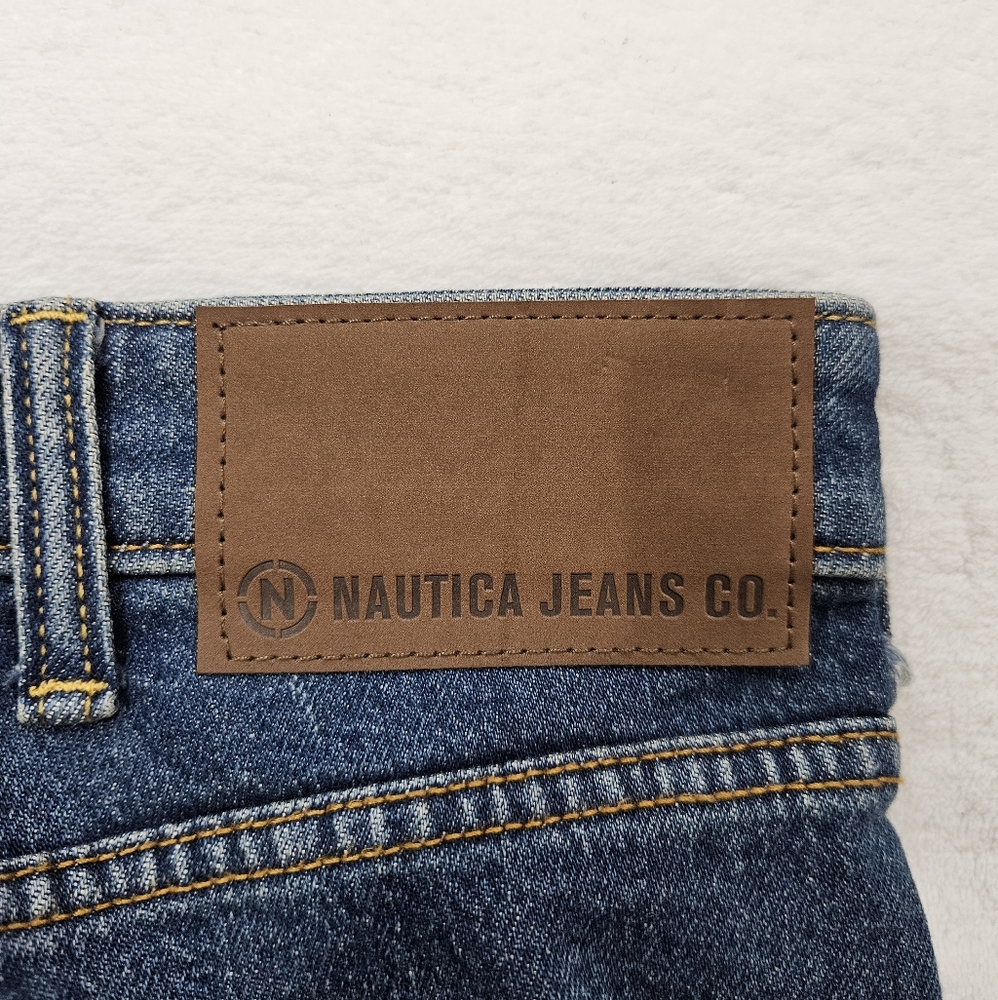 Nautica Jeans Co. Original Relaxed Stretch  Denim Jean in Dark Blue Size 38X30 - Picture 10 of 11